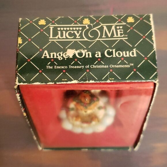 Vintage Enesco Lucy & Me "Angel on a Cloud" Ornament - Picture 7 of 11